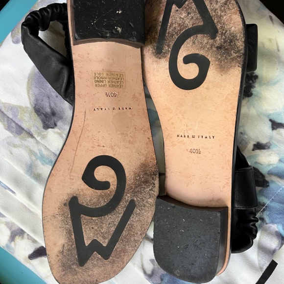 M. Gemi Black Sandals Size 40.5 - Picture 5 of 6